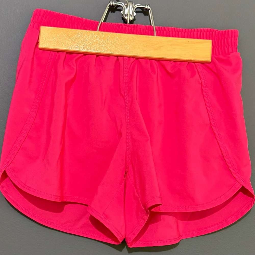 Girls All in Motion Hot Pink Classic Running Shorts